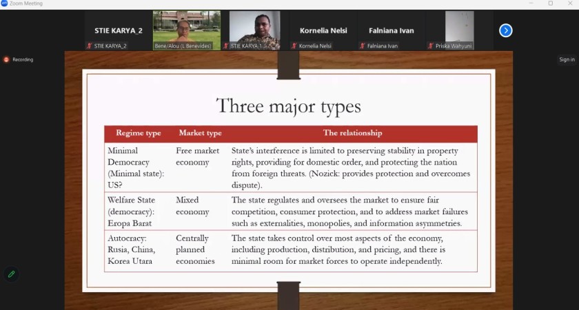 Sekolah Tinggi Ilmu Ekonomi Karya Gelar Seminar Ekonomi Bertajuk “Korelasi Antara Politik dan Ekonomi, Negara dan Pasar