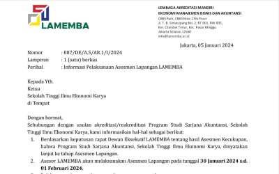 Asesmen Lapangan-Reakreditasi Program Studi Akuntansi: Kaprodi Akutansi: 